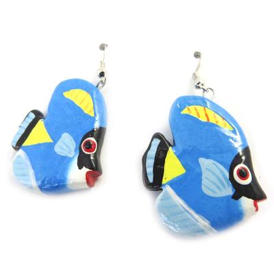 [M8094] - Blue 'Fish' Earrings