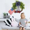 Independence Day Wreath Decorations Family Festival Decoration Props Shopping Mall Window Decoration Wreath