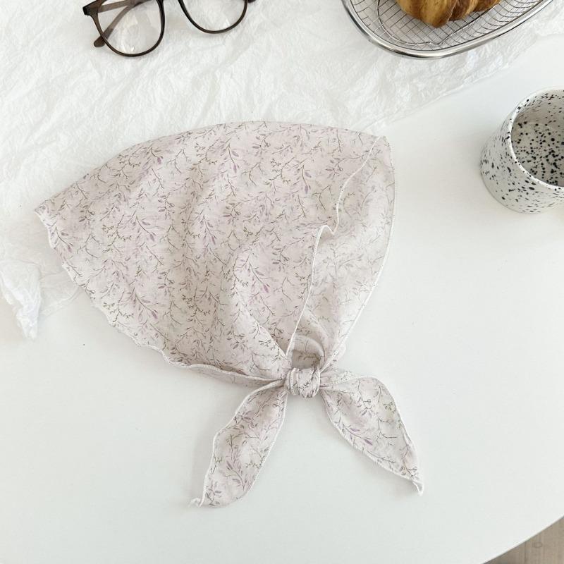 

Silk scarf women s new literary and pastoral floral versatile decorative scarf scarf scarf small shawl fashion triangle scarf waist