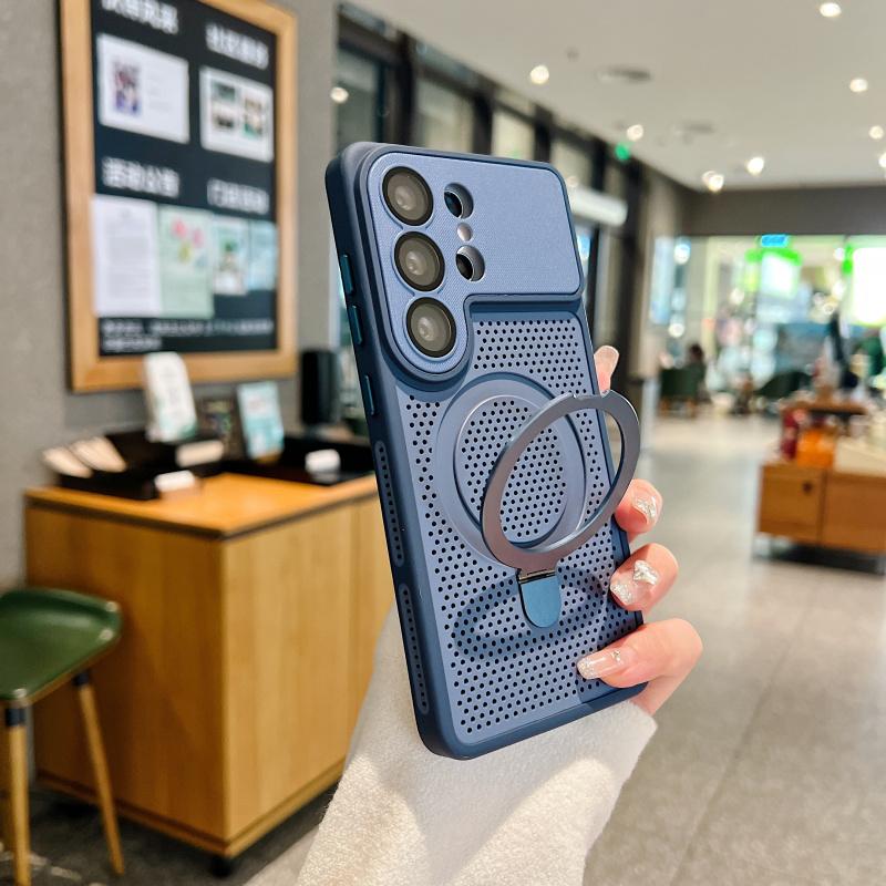 Luxury cooling bracket magnetic suction for Magsafes phone case for SamsungGalaxy S26 S25 S24 Ultra anti drop protective cover