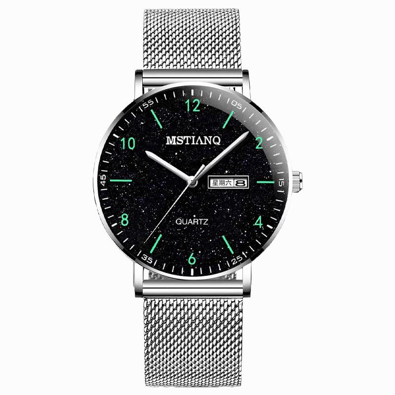 Year Watch Male Junior High School Student Male Simple Temperament Wind Luminous Electronic Quartz Men'S Watch
