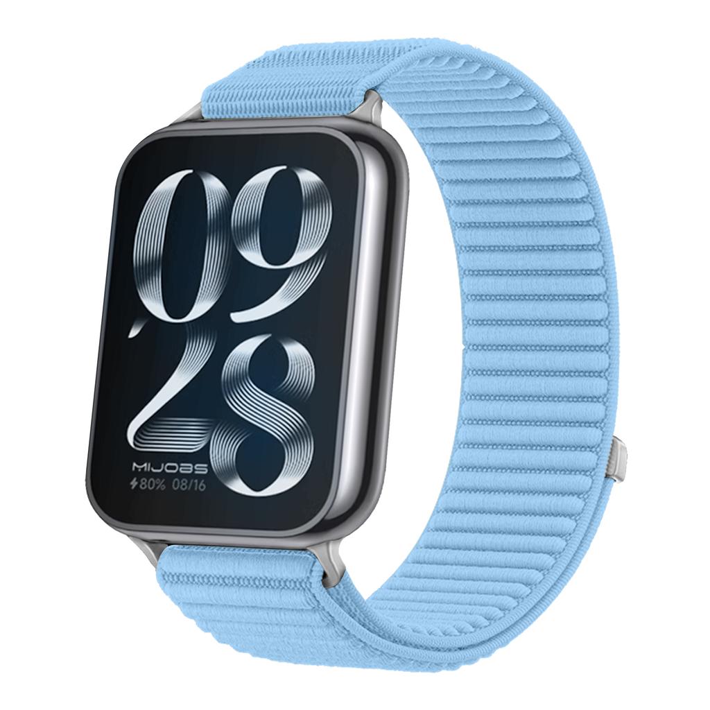 Sports Nylon Braided Loop Band for Xiaomi Mi Band 9 Pro 8 Pro Metal Head Breathable Bracelet Correa Redmi Watch 6 5 4 Wristband