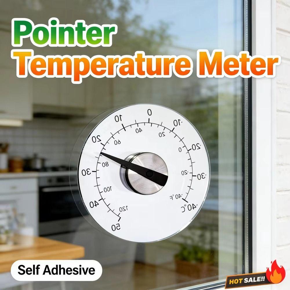 Clear Window Thermometer Mini Celsius Tester Outdoor Temperature Meter Garden Greenhouse