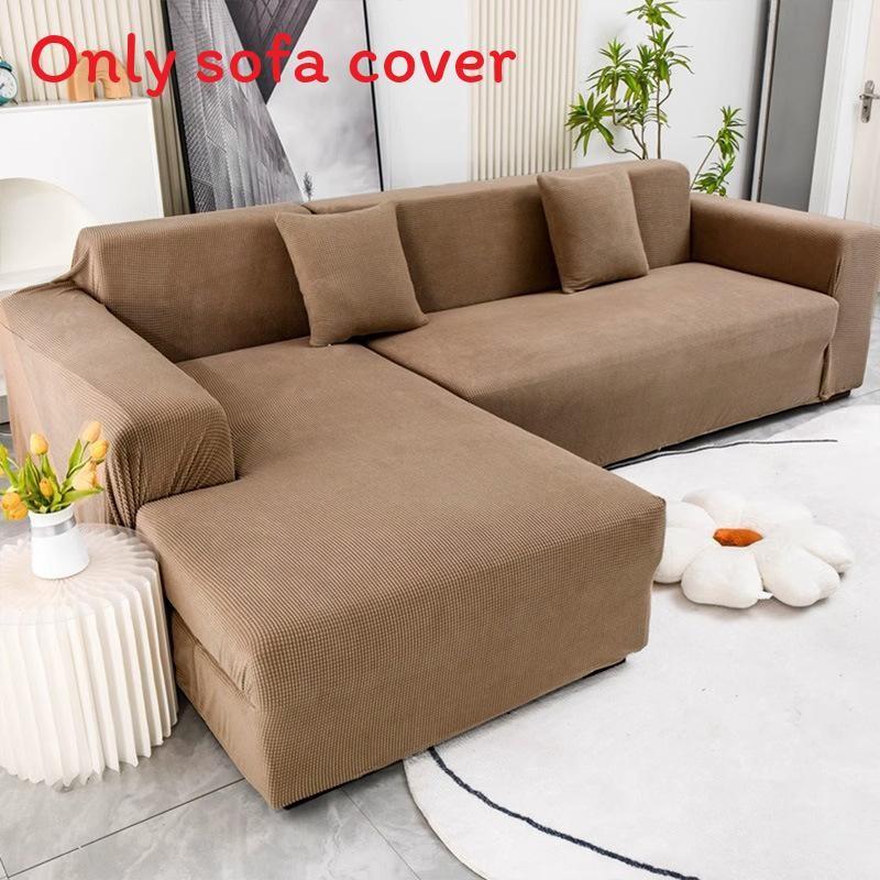Thick Elastic Sofa Slipcover With Antiscratch Feature For Family Room Home Decor