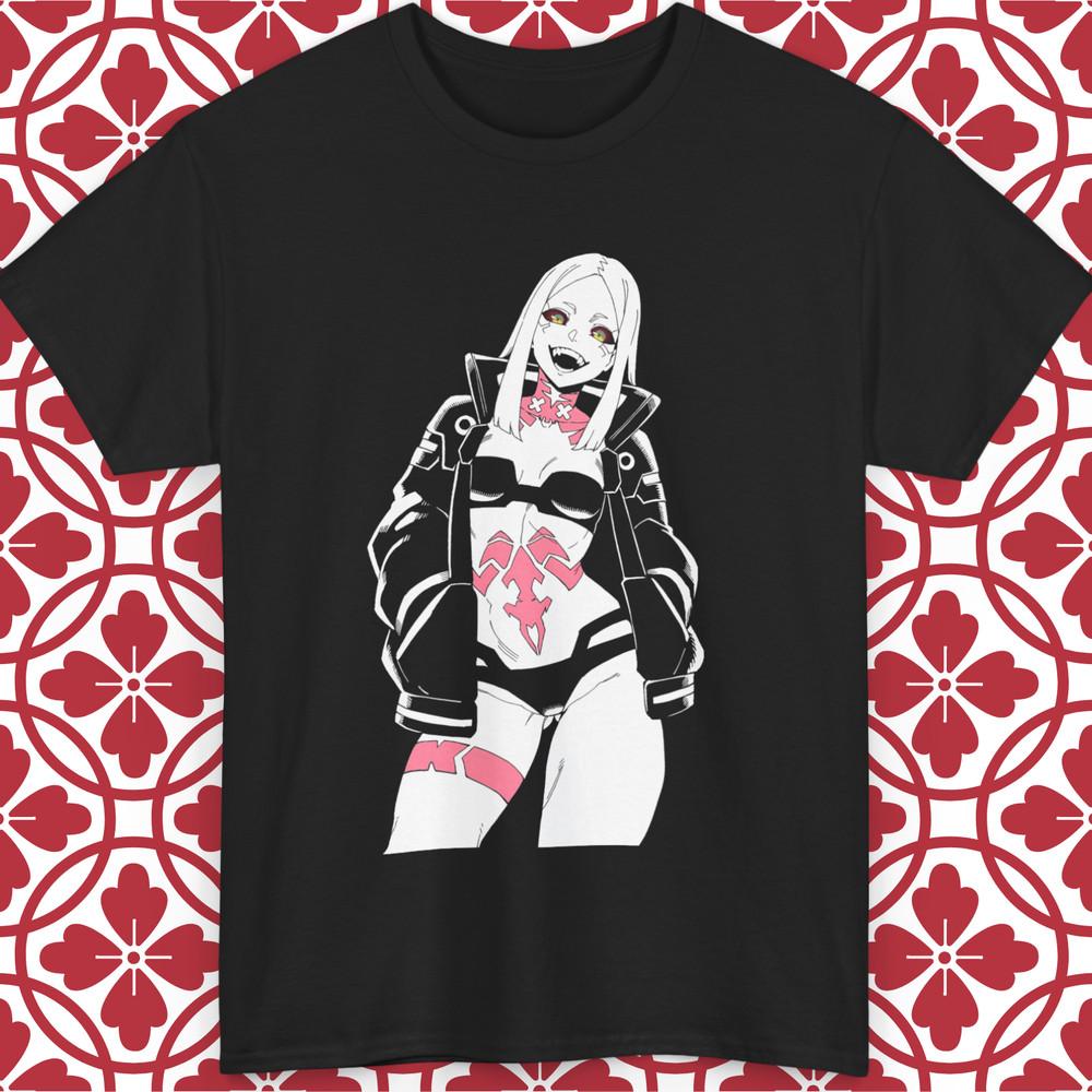 

Футболка Ребекка Киберпанк Бегущие по краю Киберпанк 2077 Аниме Графика Унисекс S-5XL M