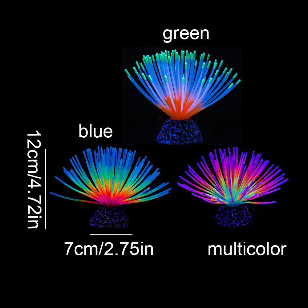 Fake Sea Urchin Bulb Simulation Luminous Soft Coral Aquatic Plants Luminous Sea Urchin Aquarium