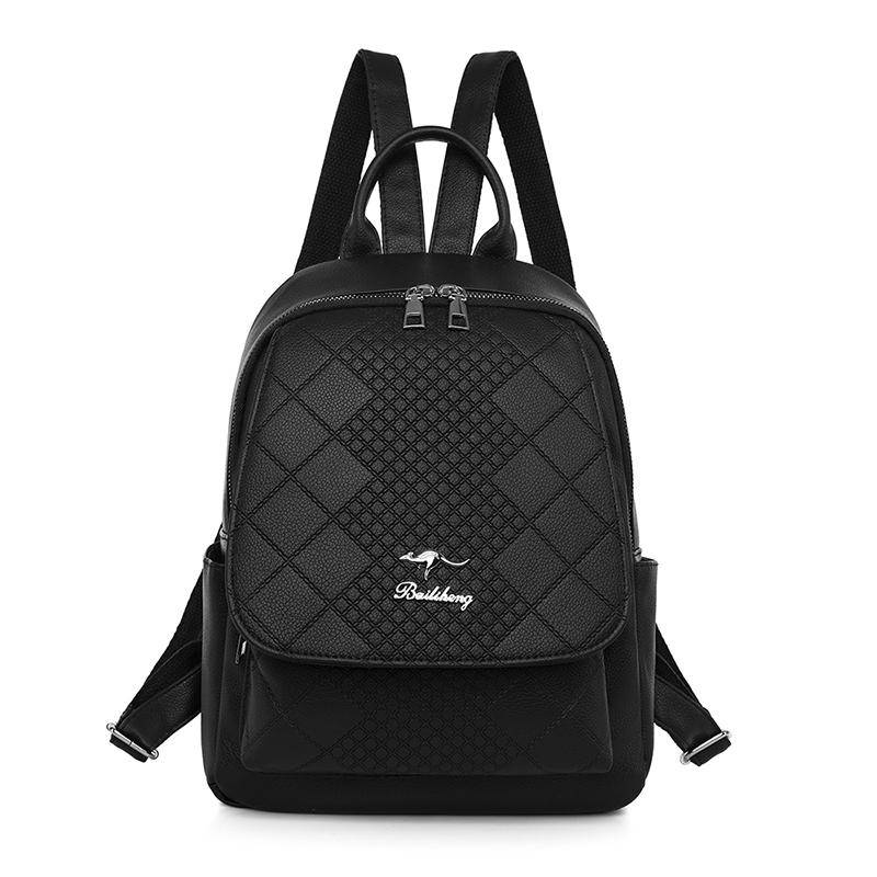 Buy Women's Backpack 2021 Fashion Large Capacity Travel Backpack Pu