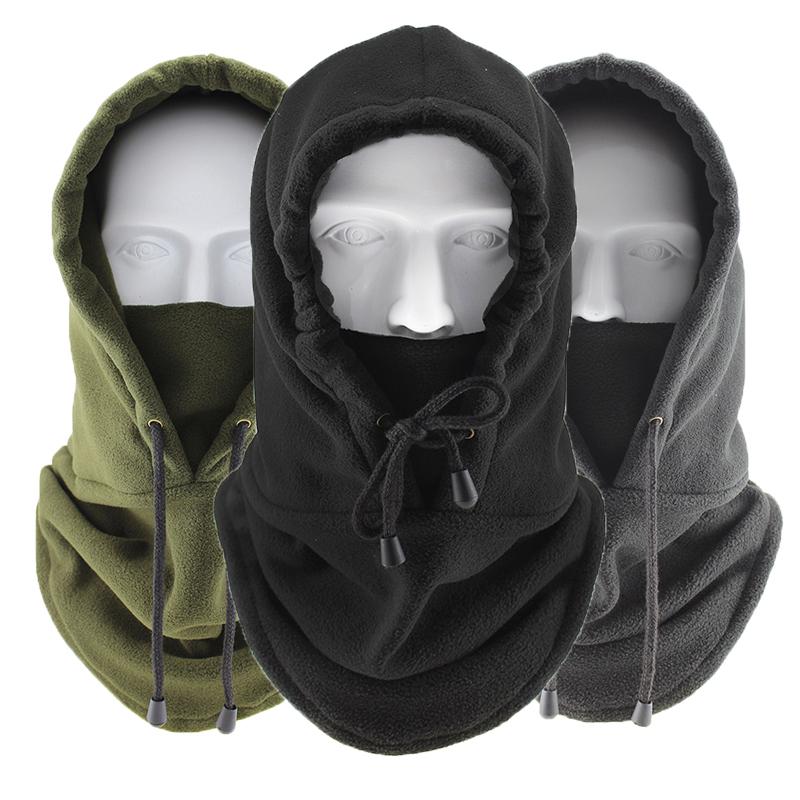 Warm Winter Cap Windproof Polar Fleece Cycling Balaclava Mask Adjustable Thermal Cold Proof Unisex Neck Cover Motocycle Ski Mask