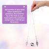 Amethyst Rainbow Stone Aquamarine Crystal Pendulum, Wiccan Supplies and Tools, Pendulos De Energia, Healing Crystals for Energy Balancing Chakra