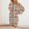 Women's Round Neck Casual Long Sleeve Plush Dresses