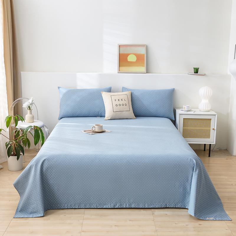 Cotton Thick Bed Flat Sheet for Double Bed Plain Top Sheets Single/Queen/King Flat Bedsheets Soft Home Bed Linen Sheets