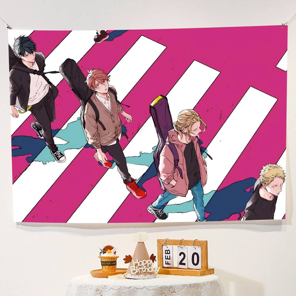 Given Manga Wird Anime Geburtstagsfeier Dekoration Dekorative Fahne Fotografie Hintergrund Landhausparty
