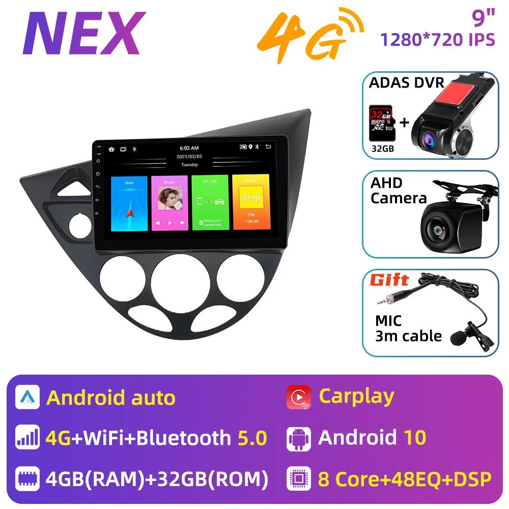 9 Inch Multimedia for Ford Fiesta 1995-2001 Focus MK1 1998-2004 Car Radio 2 Din Android Stereo Carplay Autoradio Head Unit Auto
