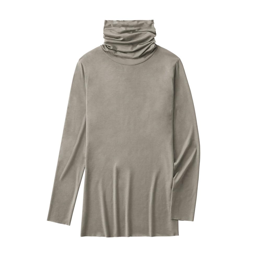 Gunze ADVANCE LABEL Turtleneck Sleeve Gray Women's 3/4 Underwear,