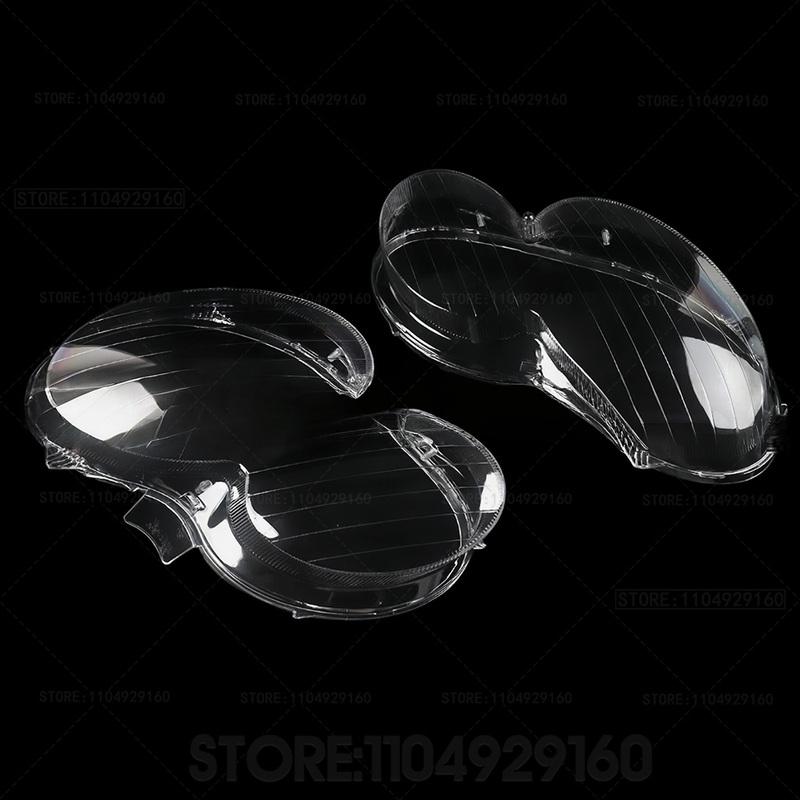 Pair Headlight Cover Shell Car Headlight Lens Cover For Mercedes-Benz W209 CLK 2-Door 2003-2009 Headlamp Shade Shell Glass Cover