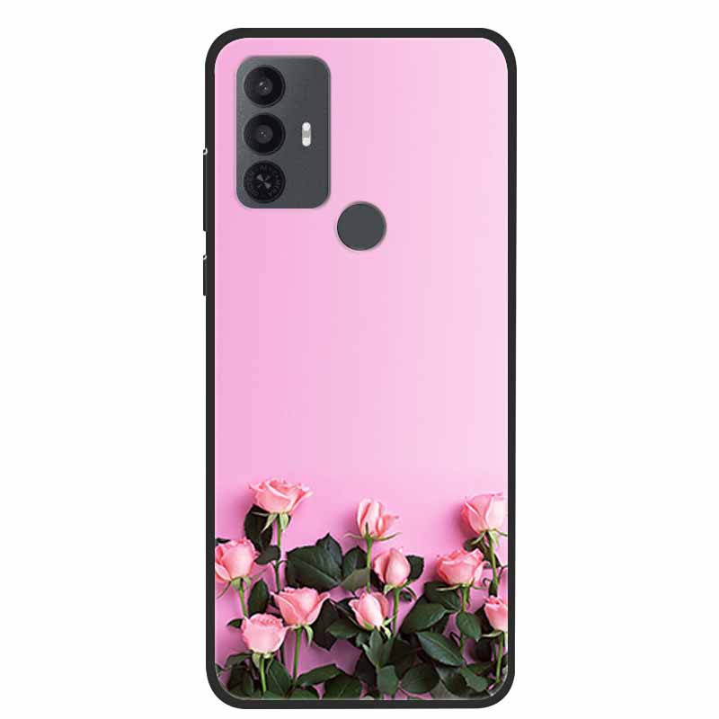 For TCL 30 SE Case Luxury Soft Silicone Protective Animals Phone Cover for TCL 305 306 Case 30SE TPU Funda for TCL30SE Cartoon