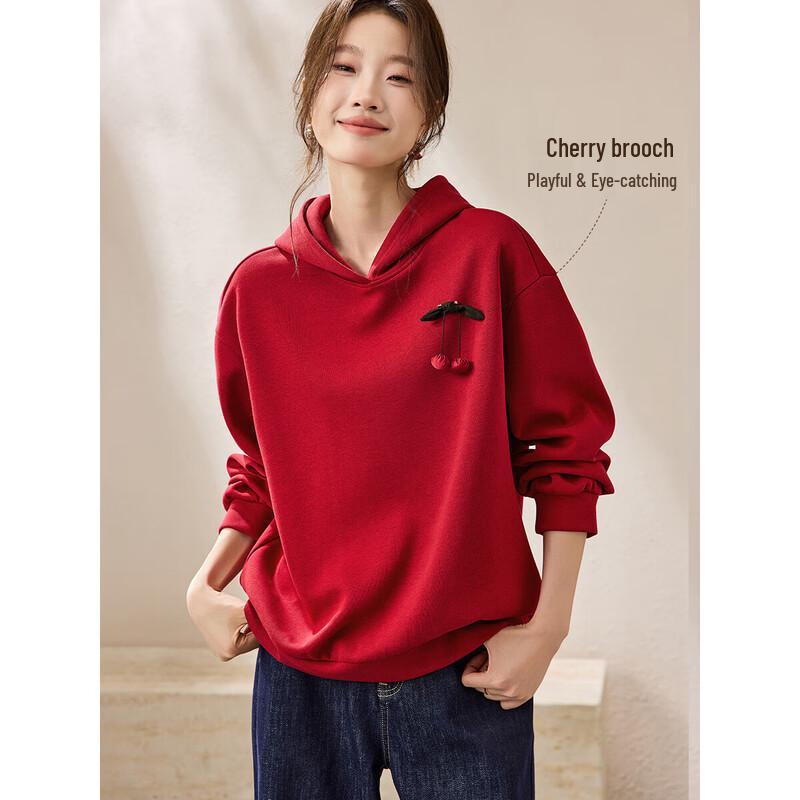 Mohan Yimei 3D Cherry Hooded Sweatshirt