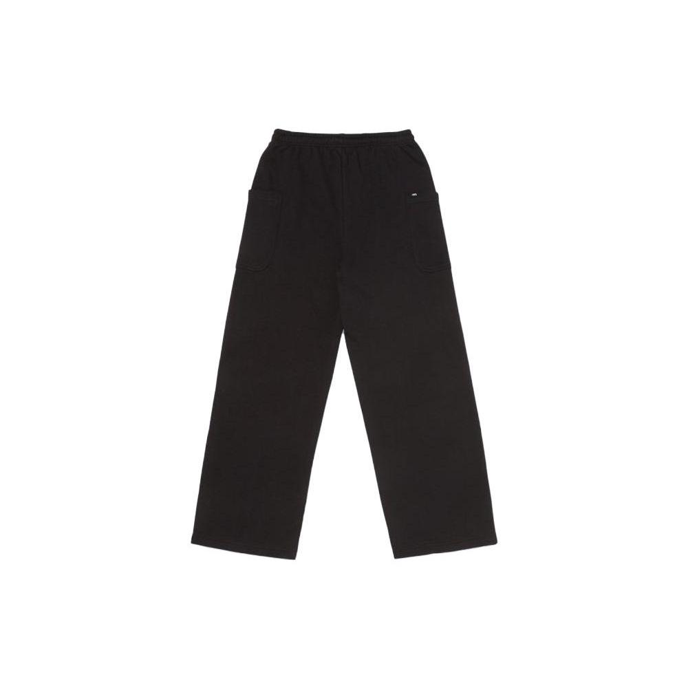 Vans Gestrickte Jogginghose Damen Schwarz Moderate Gerade Passform Hose VN000BYWBLK1