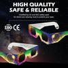 25 Pack Solar Eclipse Glasses 2024, CE & ISO 12312-2 Certified Recognized Paper Eclipse Glasses, Eye Protection Approved for Direct Sun Viewing, Sun