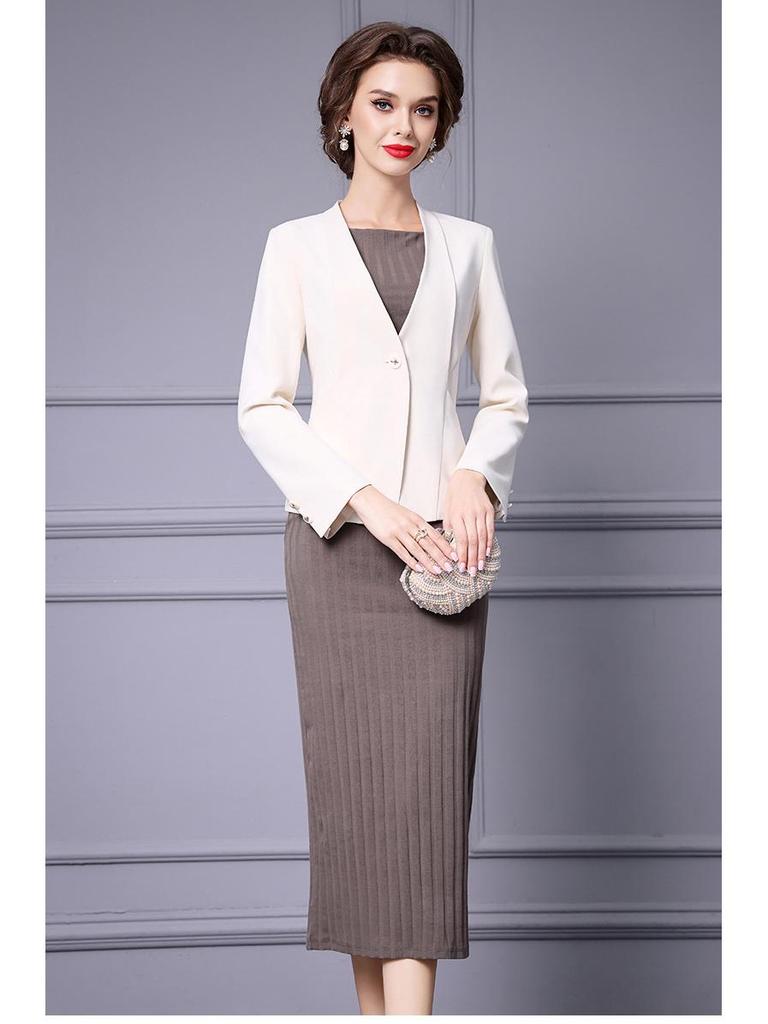 Zhili Damen Slim Schwarzer Anzugjacke - Elegant, Stilvoll Frühjahr 2025 Mode