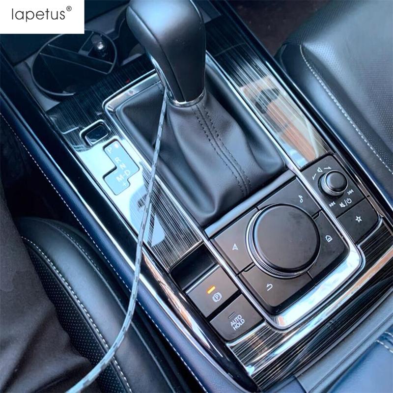 Car Foot Rest Pedal / Gear Shift Panel / Door Handle Bowl Decoration Cover Trim Interior Accessories For Mazda CX-30  - 2025