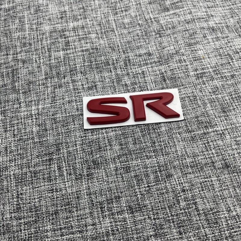 SV logo is suitable for car modification new metal SR decorative car sticker leaf board side sticker trunk sticker.