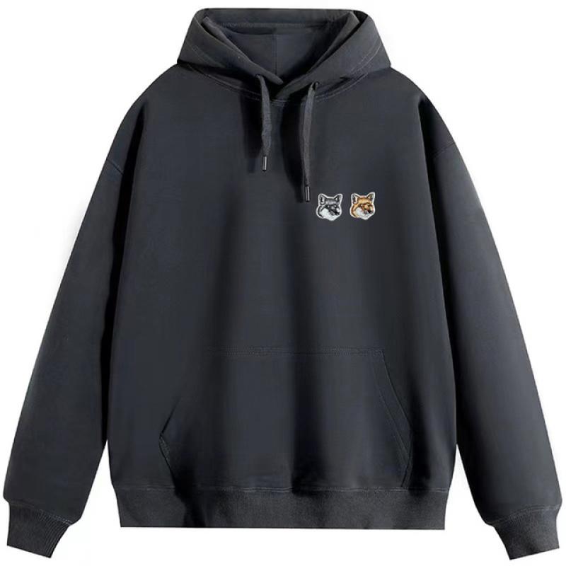 Fashionable Fur Fox Logo Hooded Sweatshirt