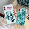 Etui do Samsung A04 A14 A23 A34 A54 M23 M33 M52 M53 Realme 10 9 C30S C35 C55 VIVO Y02S Y21 Y51 X80 Pro Przezroczyste etui WI70 Hatsune Miku