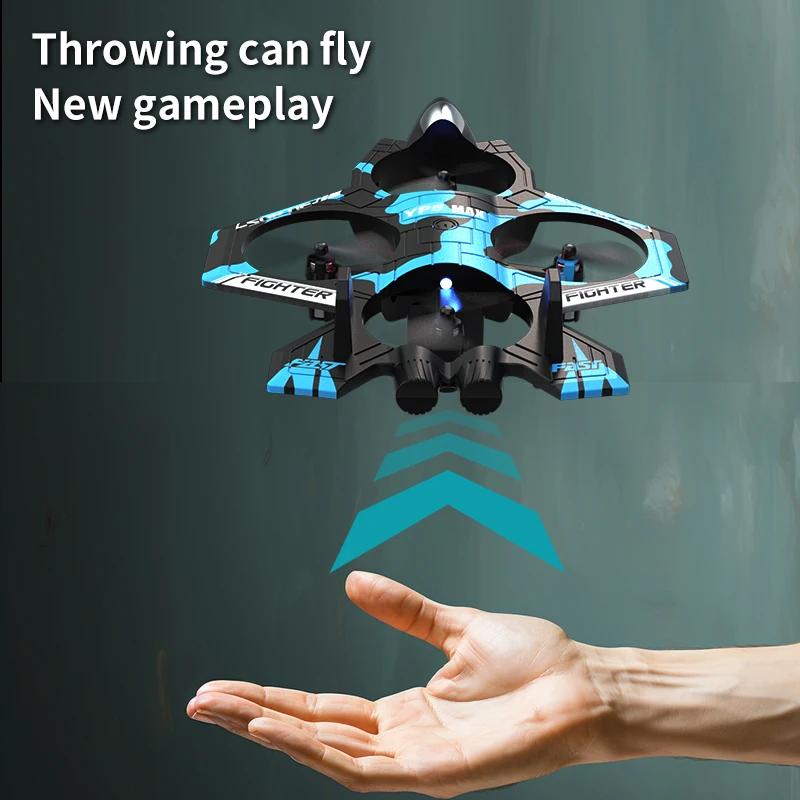 2.4GHz RC Plane, 4-axis Gyro Remote Control Airplane, 360° Flip Fighter Jet Toy, Helicopter Quadcopter, Easy To Fly RC Glider