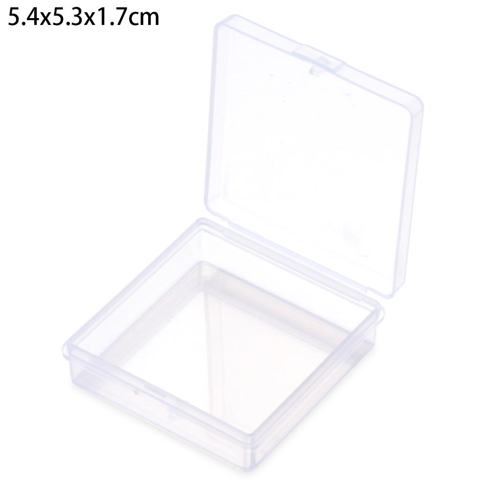 Kleine transparente Kunststoff-Aufbewahrungsbox Schmuckperlenbehälter Angelzubehör-Aufbewahrungsbox Heim-Kleinteile Haushaltsgegenstände Organizer-Etui