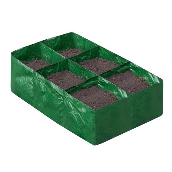 

Многосекционный мешок для выращивания, ПЭ грядка, приподнятая грядка, мешок для выращивания картофеля, прямоугольный контейнер для посадки для выращивания овощей, цветов, фруктов M 1pc