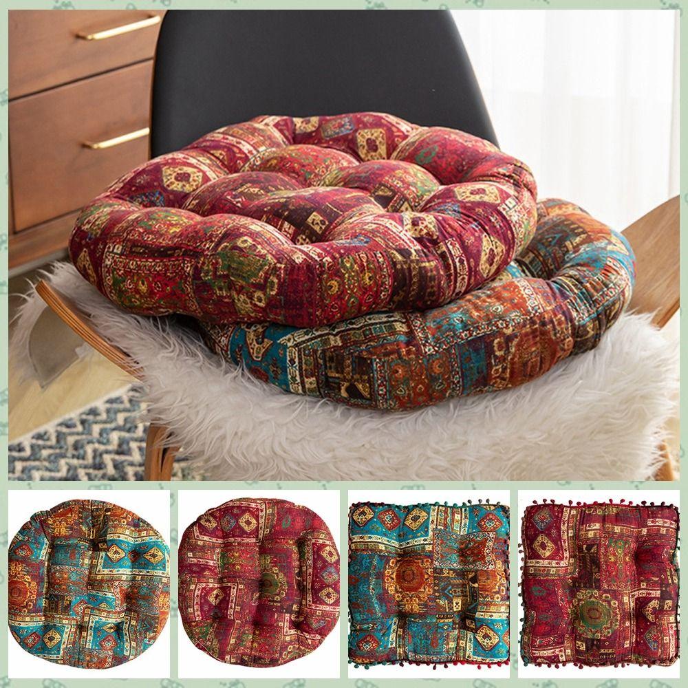 

Round Chair Pad Square Seat Cushion Relax Boho Chair Cushion Home