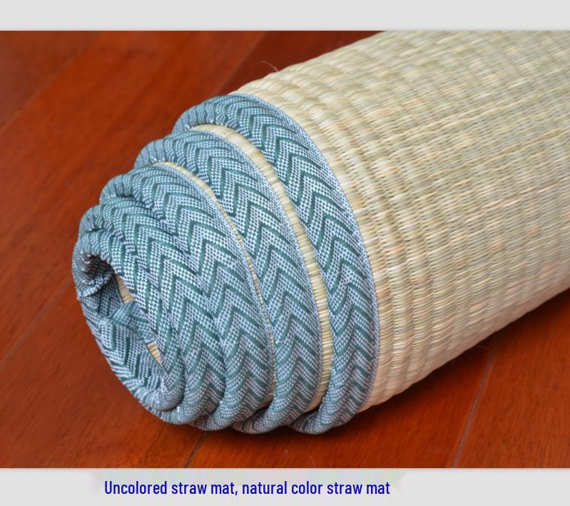 1.8m Double-Person Thickened Natural Rush Mat for Winter and Summer Comfort