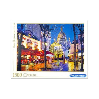 Korea Brettspiele Montmartre Hill Puzzle wartet auf Weihnachten C31999, 1500 Teile, gemischte Farben Puzzle, Kinderspiele, Lernspielzeug