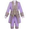 Mittelalterlicher Prinz Formelles Cosplay-Kostüm: Herren Retro Hofjacke mit langen Ärmeln Set