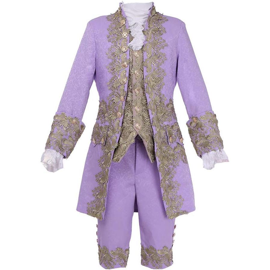 Medieval Prince Formal Wear 2025: Men s Retro Court Style Long-Sleeved Cosplay Jacket Set Large