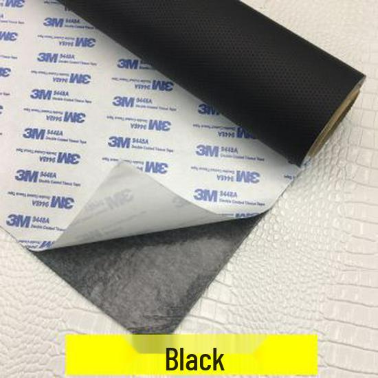 Selbstklebendes perforiertes Ledermuster für den Autoinnenraum: Türverkleidungen, Lenkrad, Decke, Kopfstütze, DIY 3M-Rückseite.