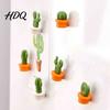 Heavy Duty Magnetic Decorations 6Pcs Potted Cactus Refrigerator Magnets Mini Kitchen Fridge Magnets Magnet Memos Notes Photos Holder Decorative