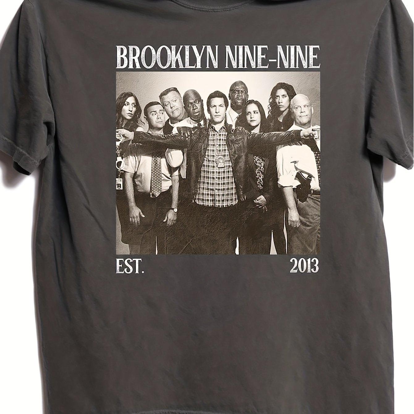 

Brooklyn 99th Precinct TV Drama Theme Tshirt for Mens Summer New Style Suitable for Both Men and Women S