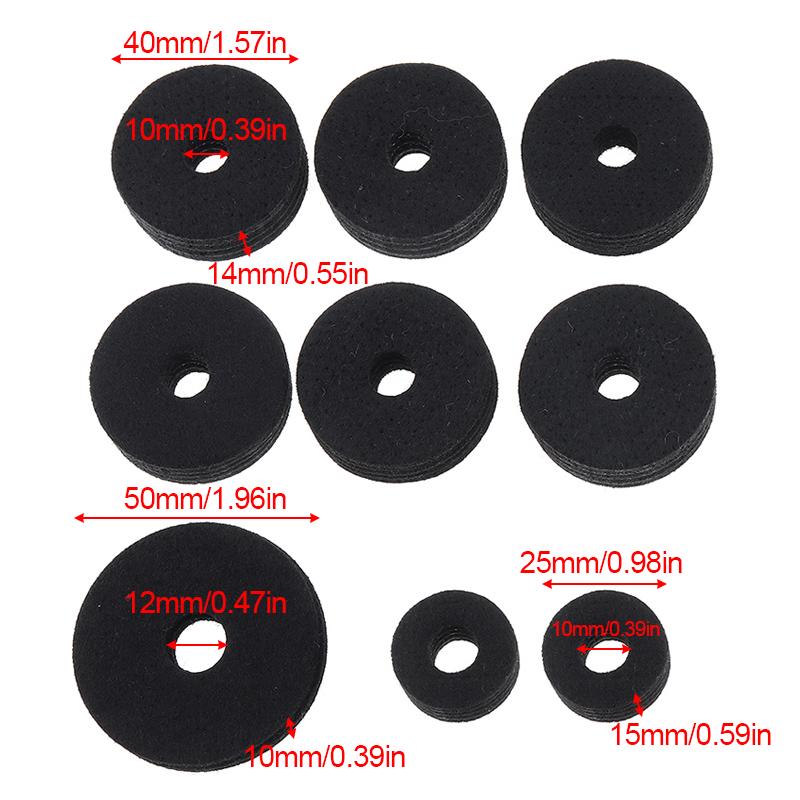 8PCS Beckenstaender 25mm Filzscheibe 2 Stueck Cymbal Sleeves Ersatz fuer Y6H7 8PCS Beckenstaender 25mm Filzscheibe 2 Stueck Cymbal Sleeves Ersatz fuer Y6H7
