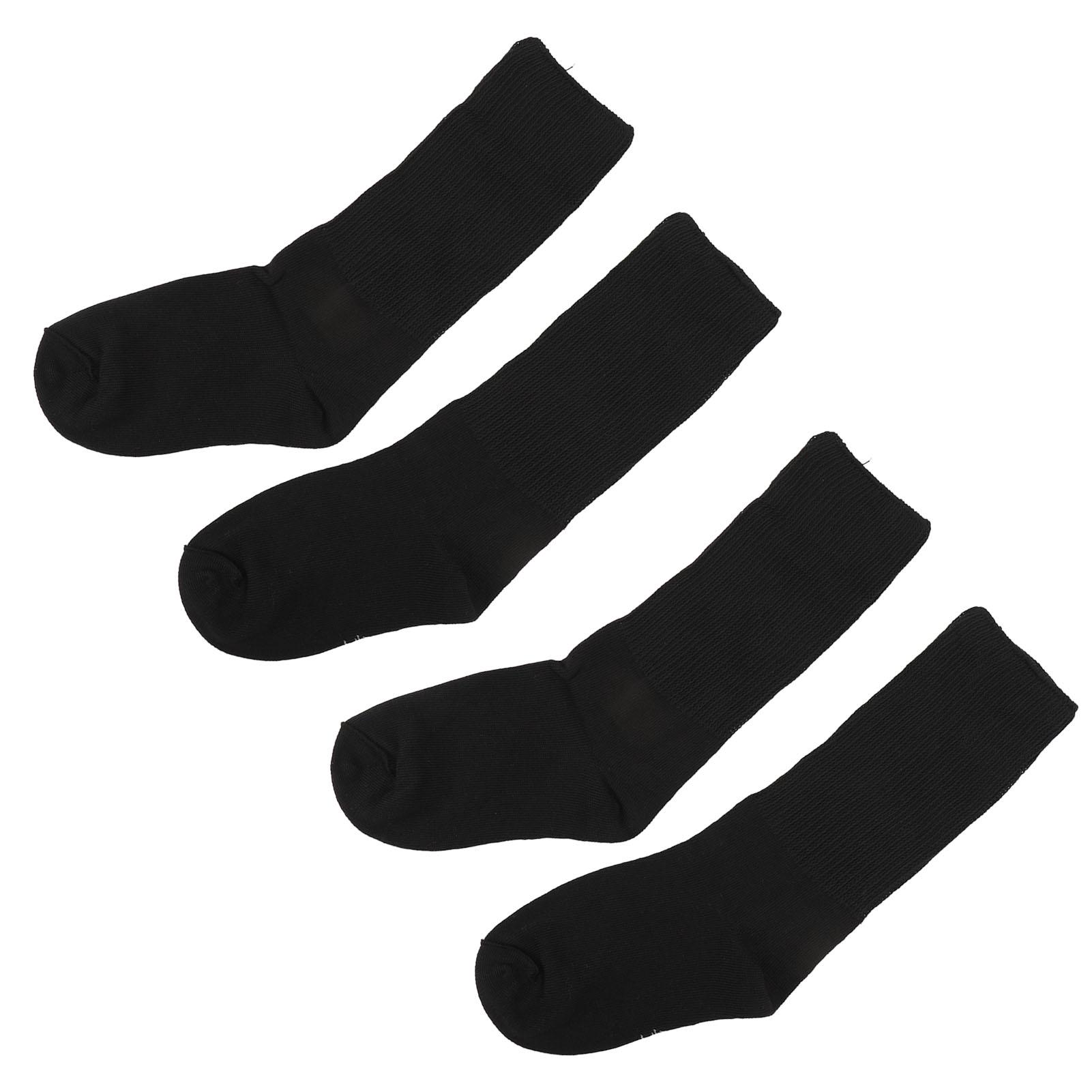 

2 пары широких носков, дышащие, эластичные, мягкие носки для мужчин, женщин, пожилых, черные, SM S M