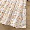 2025 High-Waisted Floral Patchwork Midi Skirt with Lining - Slimming, Versatile Summer Style for Women