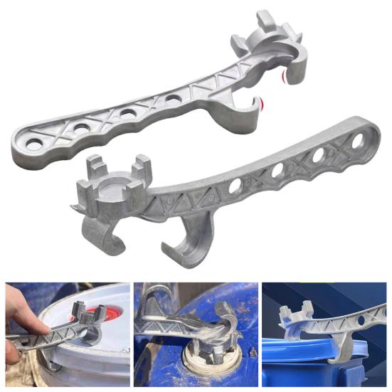 

Алюминиевый барабанный ключ, многофункциональный металлический открывалка для ведер, эргономичный дизайн, открывалка для ведер, инструмент для снятия крышки A