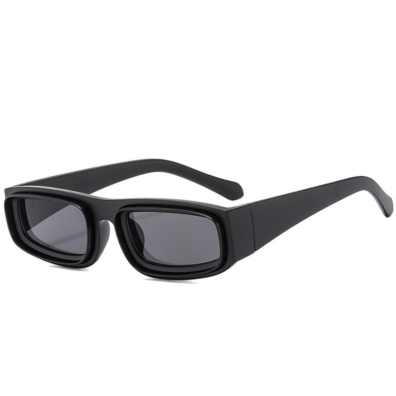 SHAUNA Fashion Rectangle Sunglasses Women Vintage Yellow Orange Eyewear Men Shades UV400