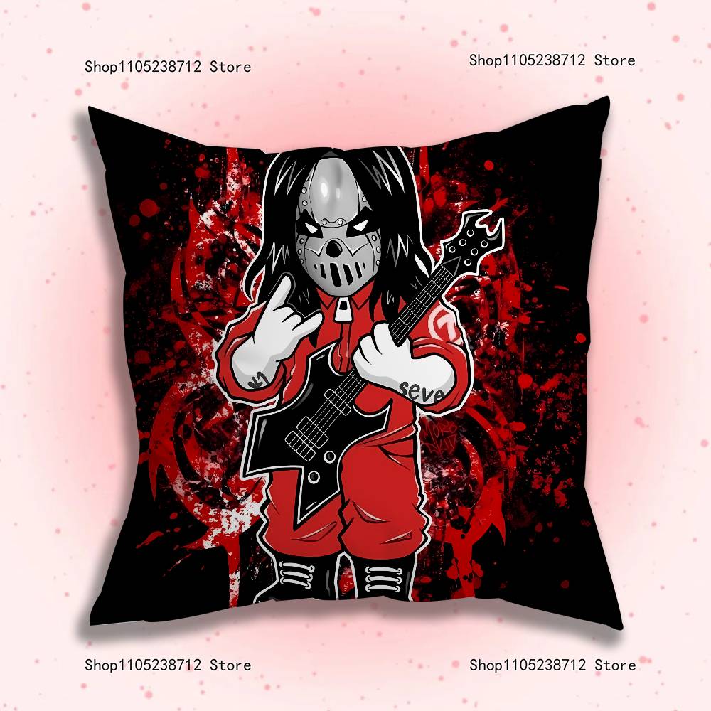 Band Cool S-Slipknot Pillowcase Pillowslip Cushion Plush Boys Girls Cartoon Anime Kawaii Decoration Kids Birthday Cute Gifts