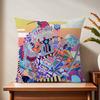 K-kohei K-kyomori Art Cushion Cover For Pillow Printing Sofa Decoration Home Car Room Coffee Shop Office Nordic Simplicity