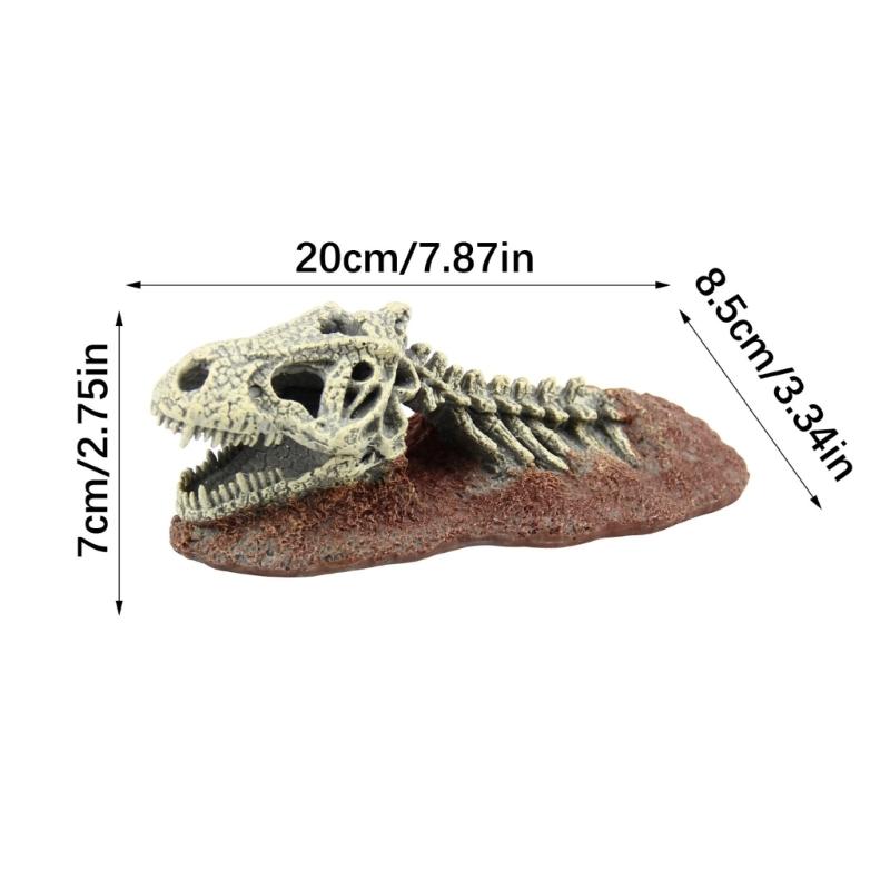 Jurassic Themed Reptiles Shelter Decoration for Amphibians and Crawling Pet Enclosures Resins Hideaways