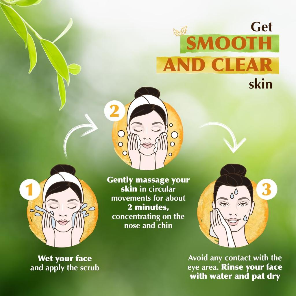 Everyuth Naturals Exfoliating Walnut Scrub 200g Tube Deep Cleansing Face Scrub for Smooth Bright Skin
