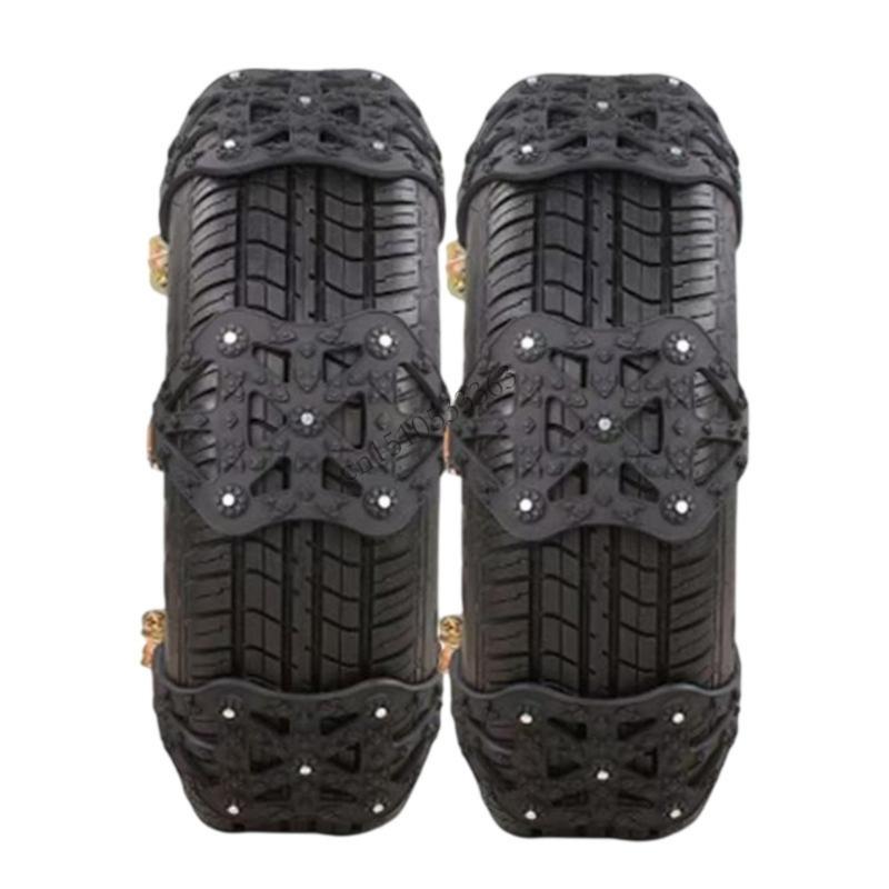 090E 4PCS Standard Snow Fetters for Automobiles SUVs 165 245mm Tires Tear Resistant Rubber