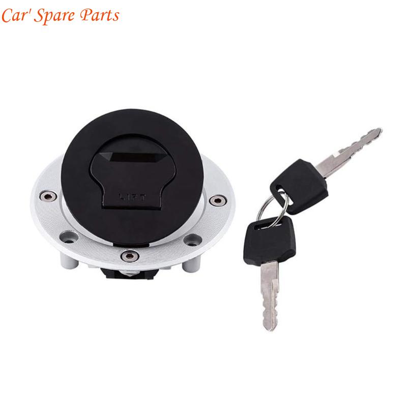 Y4UA Metal Gas Caps And Lock Set Easy Install Motorcycle Caps & Ignition Lock Set for SV650 SV1000 GSF1250 GSXR1000